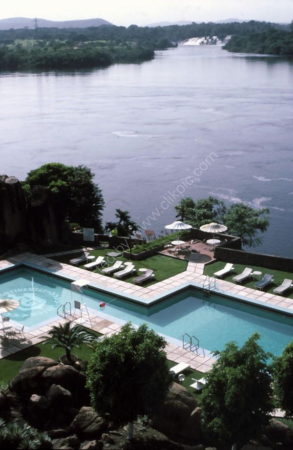 Intercontinental Hotel Pool on River Orinoco & El Parque Cachamay, Puerto Ordaz